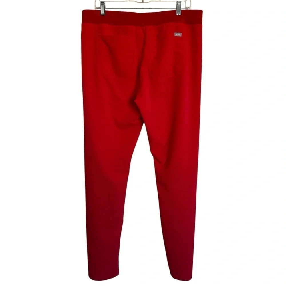Figs Pisco Basic scarlet Red Straight Leg Scrub Pants Size L PO3684